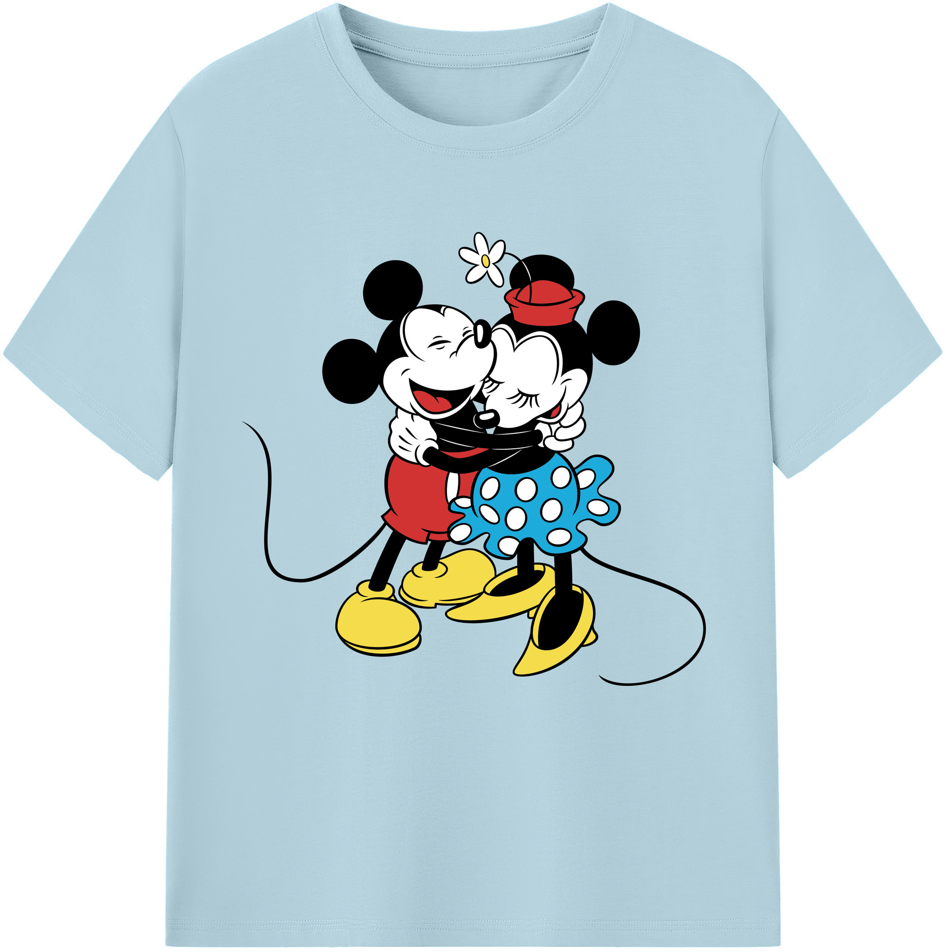 （画像用） ミッキーマウス Mickey Mouse 綿100％半袖Tシャツ（フロントプリント）
